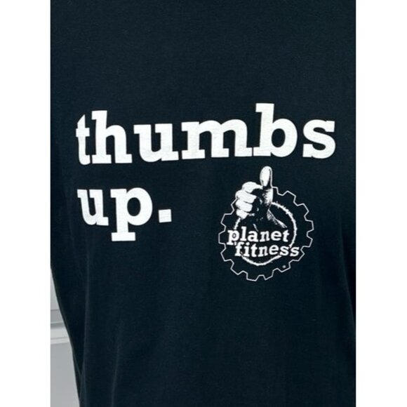 Fruit of the Loom Mens HD Cotton Short Sleeve Planet Fitness Graphic Tee Black L - Picture 2 of 9